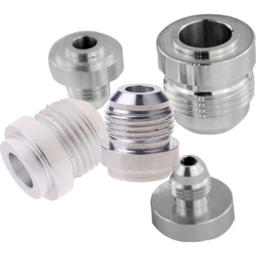 AN6-AN12 Welding Solder Fitting Bung Hose Adapter Fuel Oil Tank Aluminum Screw