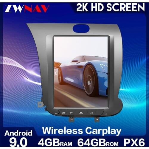 Tesla screen Android 9 Car Multimedia Player For KIA CERATO K3 FORTE 2013-2016 car BT GPS Navi Auto audio radio stereo head unit