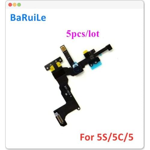 BaRuiLe 5pcs Front Camera Flex Cable for iPhone 5S 5G 5C Light Sensor Proximity Facing Cam Facetime Parts for iphone 5