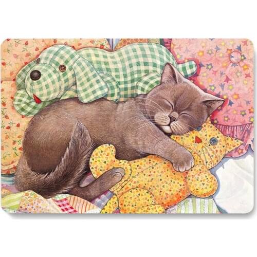 Cats Toys Doll Pattern Laptop Case For MacBook Air 11.6 12 13.3 Retina New Pro 15.4 16 inch Cover shell