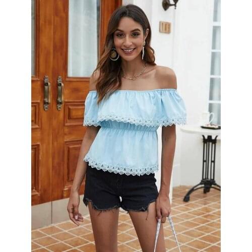 Кружевные блузки DBHFYK China At AliExpress