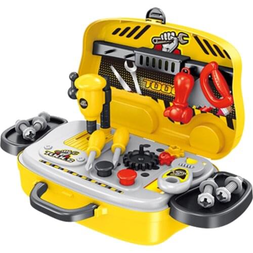 Kids Toolbox Kit Educational Toys Simulation Repair Tools Toys Drill Plastic Game Learning Engineering Puzzle Toys Gifts For Boy