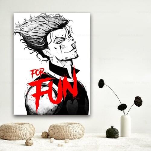 Home Decor Hunter X Hunter Canvas Painting HD Printed Modular Anime Hisoka Pictures Modern Poster For Living Room Wall Art Frame