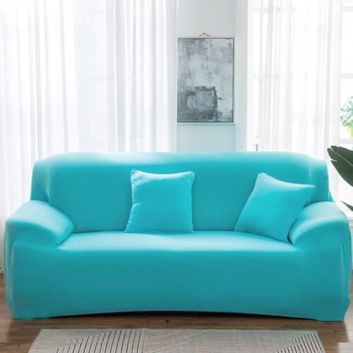 Elastic Plain Solid Sofa Cover Stretch Tight Wrap All-inclusive Sofa Cover for Living Room Couch Cover ArmChair Cover