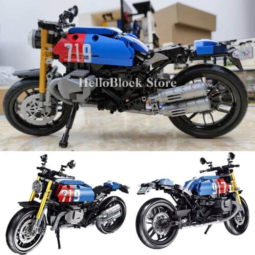 High-tech series Speed Motorcycle Building Block Championship Motorbike Bricks Motor Bicycle Modle Toys For Kid Birthday Gift