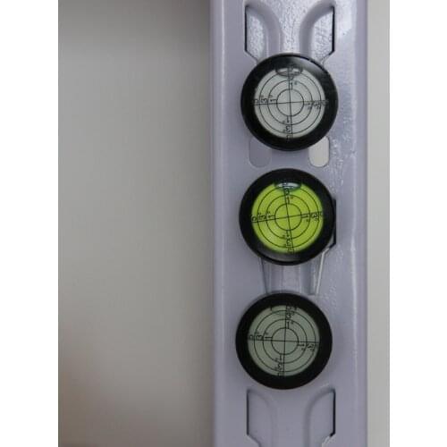 Magnetic level aluminum alloy Vientiane level horizontal bubble circle level 30*10mm 1pcs