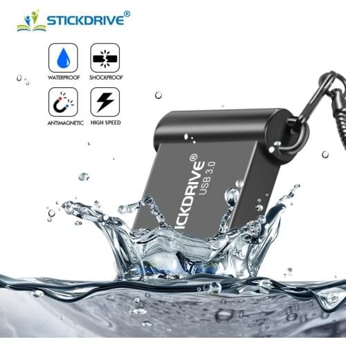 Metal pendrive Usb flash drive 16gb 32gb 64gb 128gb usb 3.0 waterproof cle usb 16 go pen drive 3.0 Custom logo Gift usb key