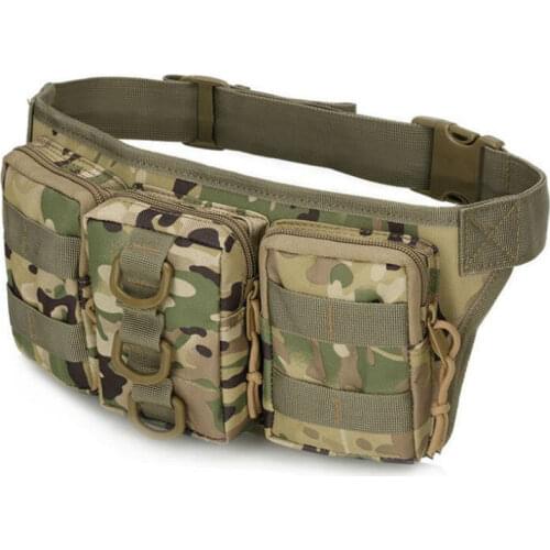 Multi-functional Wallet Triple Camouflage Tactical Waist Pack Outdoor Sports Riding Storgage Bag Body Hugging Convenient Mobile
