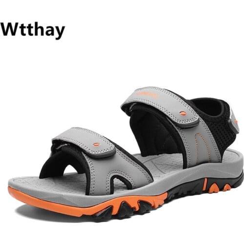 Brand 2021 New Male Shoes Fashion Men Sandals Summer Men Beach Casual Shoes Outdoor Flip Flop Waterproof Sneakers Wtthay