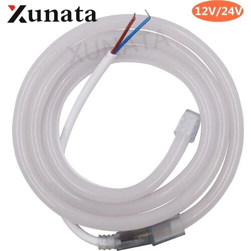 DC 12V 24V Neon Light Waterproof SMD 2835 LED Strip Light 120 LEDs/m Neon Sign Flexible Tape Ribbon LED Light Lamp Lighting