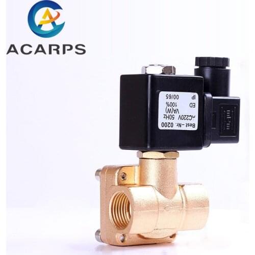3/4" Pilot Operated High Pressure Normally Closed Brass Solenoid Valve 220V Pilot Operated Solenoid Valve
