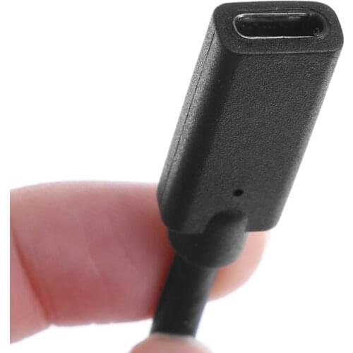 New 90 Degree Right Angle USB 3.1 Type C Male To Female Extension Data Cable 1m