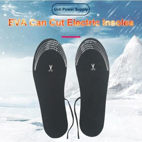 Hot USB Electric Heated Insoles Women Men Heating Shoe Insole Winter Warm Insoles For Shoes Boots Heater Warm Foot Pads Insert