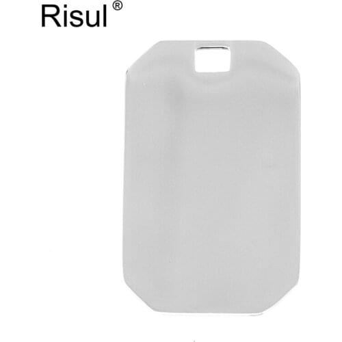 Risul long octagon cut Pendant dog tag personalized charms 21x33mm both sides mirror polished stainless steel pendant 10pcs