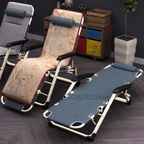 Folding Chair Lunch Nap Bed Home Adult Office Easy Back Lazy Sofa Portable Chair Recliner Chair