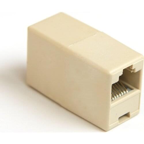 10 Pcs 8 Pin RJ45 Coupler Cable Joint Connector CAT5 Network Ethernet Wire Extension Direct Joiner