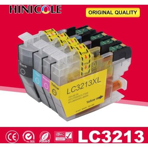 HINICOLE 4 Color LC3213XL Compatible Ink Cartridge For Brother LC3213 DCP-J772DW DCP-J774DW MFC-J890DW MFC-J895DW Printers