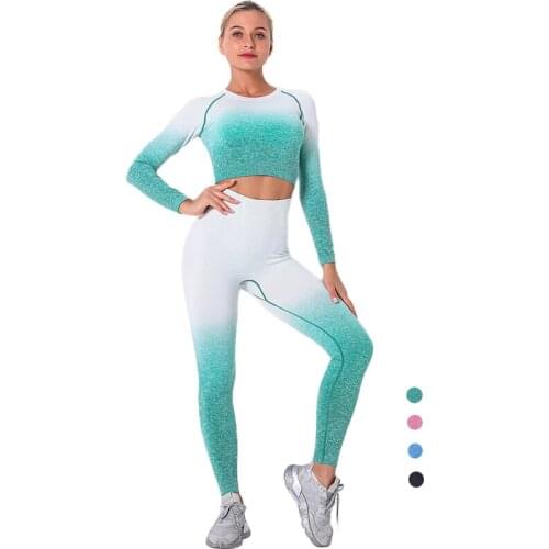 Sportwear Workout Yoga Set Gym Seamless Sport Outfit Sports Bra Leggings Suit Wholesale Fitness Clothing Women