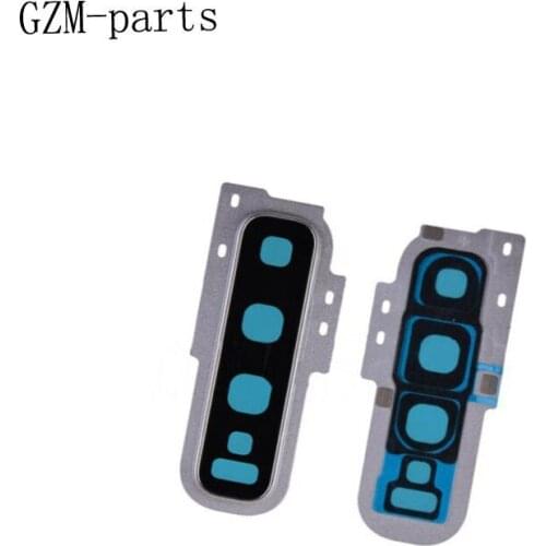 GZM-parts 5pcs/lot Back Camera Glass Lens+Frame+Adhesive Sticker For Samsung Galaxy S10 Plus S10+ S10e Rear Camera Glass Lens