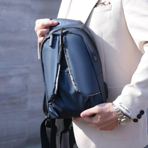 Men Handbag Shoulder Pouch Fashion Chest Bag Waterproof Travel Messenger Bag Multi-Function Knapsack Male Crossbody Pouch