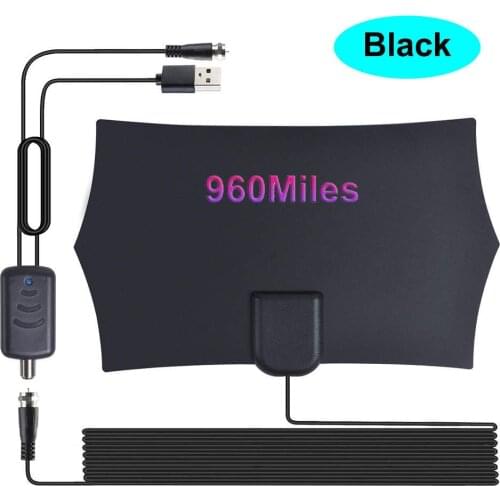 TV Aerial Indoor Amplified Digital HDTV Antenna Support HD 4K Digital 1080P DVB-T Freeview TV Broadcast Long Range TV Antenna