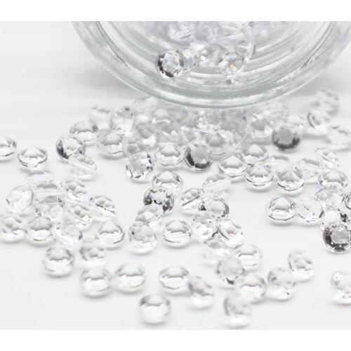 Wedding Decoration 1000PCS 4.5mm Crafts Crystal Confetti Table Scatters Clear Crystals Centerpiece Events Party Festive Supplies