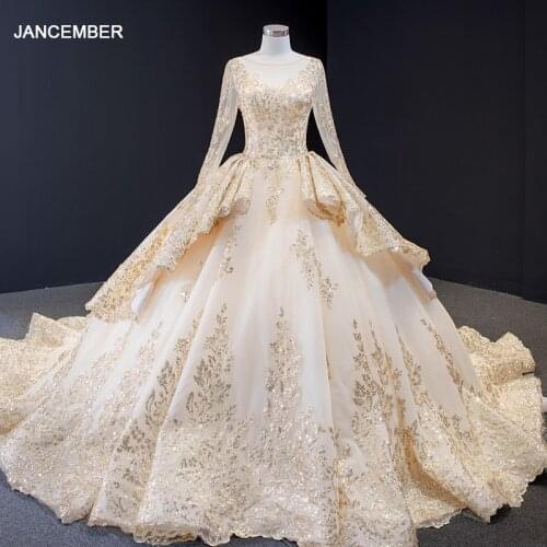 J66949 jancember evening dress for girls o neck illusion ruffles sequined beading appliques lace up gown dress вечернее платье