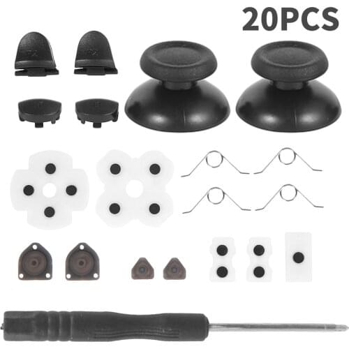 Replacement Parts L1 R1 L2 R2 Trigger Buttons Conductive Rubber Button Repair Parts For Sony PS4 Controller