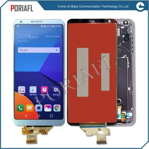 AAA quality 5.7" 1440 x 2880 For LG G6 LCD Display Touch Screen Digitizer Complete Full LCD Assembly with frame Free shipping
