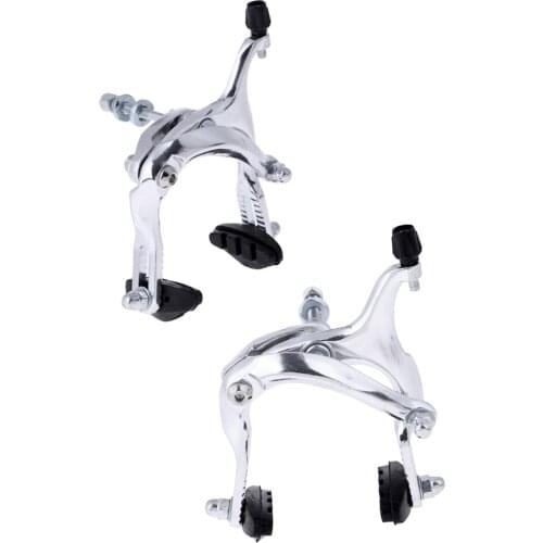 2PC Bicycle Brake C Caliper Front Rear Side Pull Brake Quick-Release Wheel Brake
