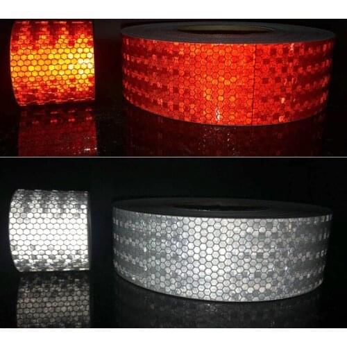 20Roll Wholesale Car Reflective Material Tape Sticker Automobile Motorcycles Safety Warning Tape Reflective Film Car Stickers