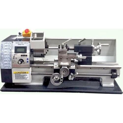 210 220V Household Brushless Motor Bead Machine Woodworking Miniature Metal Processing CNC Desktop Teaching lathe tools