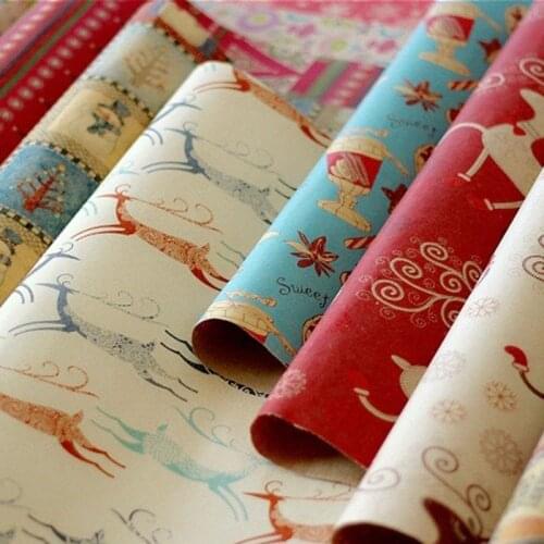 25pcs/lot Wrapping Paper English Letters Christmas Wrapping Paper Roll DIY Craft Paper Gift Wedding Birthday Bouquet Supplies