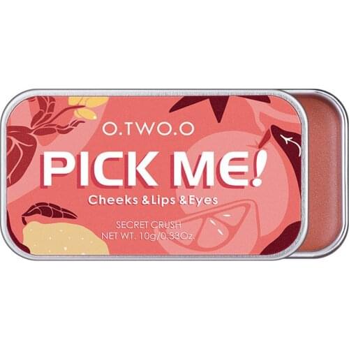 3-in-1 Blush Lipstick Eyeshadow Monochrome Rouge Cream Naturally Improve Complexion Blush Facial Makeup Cosmetics