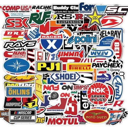 30/50/100Pcs Graffiti JDM Racing Car Modification Waterproof Stickers Motorcycle Bicycle Helmet Motor Laptop Sticker Kid Toys