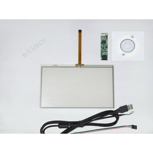 5 inch 4 Wire Resistive Touch Screen USB Controller Kit 117x71mm For EJ050NA-01G