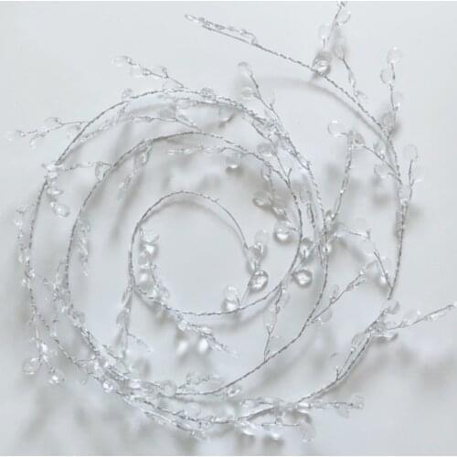 150cm Acrylic Crystal Bead Chandelier Garland Hanging Wedding Curtain DIY Decor