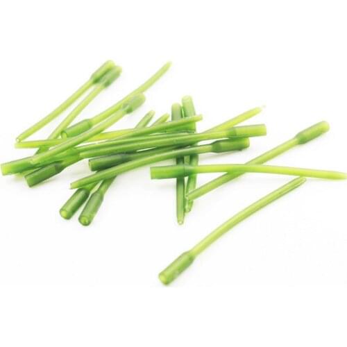 Hot Sale Covert Lead Carp Hook Sleeves 10pcs Carp Fishing Accessories Long Rubber Hook Sleeve Line Fishing Hair Rigs