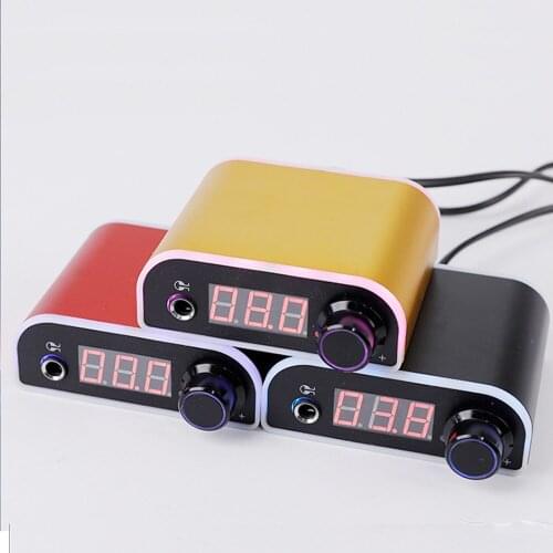 New Mini Tattoo Machine Power Supply Aurora Symphony LED LCD Display