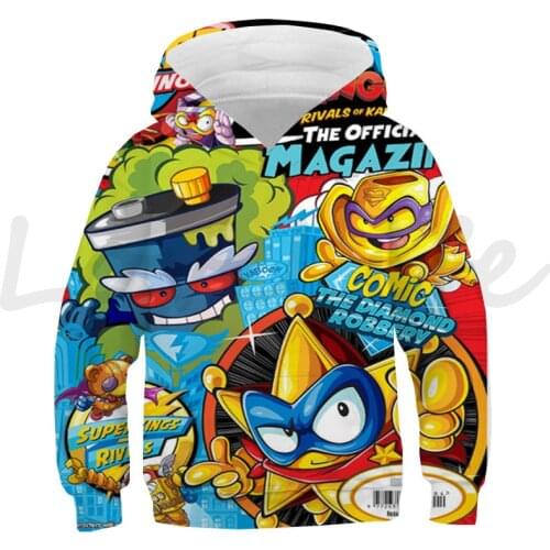 Children Beautiful 3D Hoodie Super Zings Hoodies for Kids Unisex Sweatshirt Boys Girls Anime Game Superzings Streetwear Tops