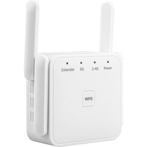 5G Dual Band AC1200M WiFi Repeater WiFi Extender Wireless WiFi Booster Wi Fi Amplifier Wi Fi Signal Repeater Wi-Fi