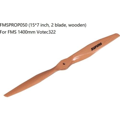 FMS 1400mm Votec 322 V322 Propeller Wooden 15x7 inch 2 blade FMSPROP050 RC Airplane Aircraft Model Plane Spare Parts
