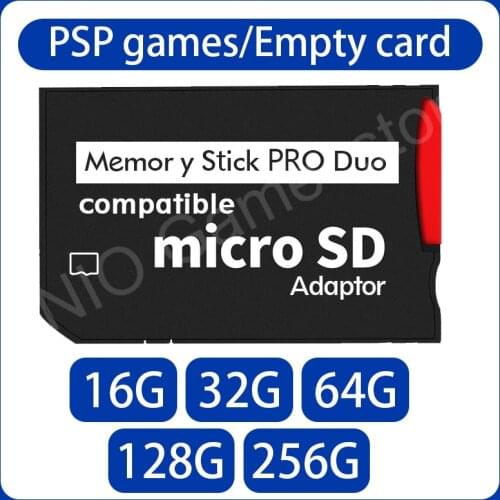 For psp Game16GB 32GB 64GB 128GB HG PSP 1000/2000/3000 Memory Stick MS Pro Duo Full Real Capacity HX Game card Game Pre-installe