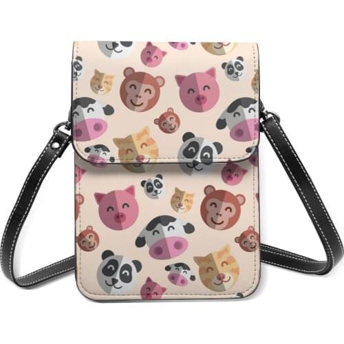 Nice Animals Heads Fashion Card Holder Wallet 2021 New Female Wallets Women Zipper Strap Coin Purse