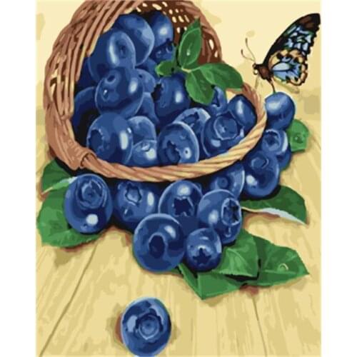 DRAWJOY Framed Picture DIY Painting By Numbers Coloring By Numbers On Canvas Home Decoration For Living Room Of Still Life