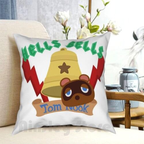 Hells Bells : The Animal / Crossover Pillow Case Printed Home Soft Throw Pillow Animal Gaming Games Tom Nook Nintendo