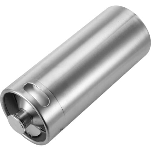 Stainless Steel 4L Premium Homebrew Growler Mini Keg Beer Growler Leak Proof Top Lid Beer Bottle Home Brewing Making Bar Tool