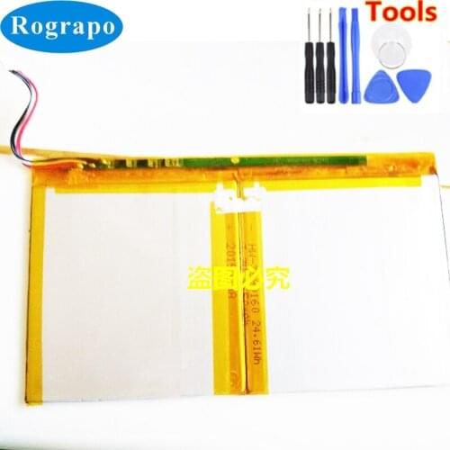 New Battery For Jumper EZpad 3S Accumulator 3.7V Li-Polymer Replacement Batterie 5-wire Plug+tools