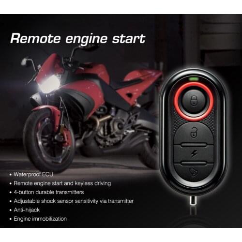 Original Steelmate 986E Motorcycle Scooter Alarm System Remote Engine Start Stop Motor Engine Immobilization Moto Protection