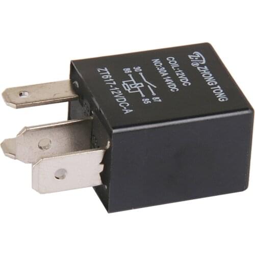 10pcs Car Truck Auto Automotive DC 12V 30A 30 AMP SPST Relay Relays 4 Pin 4P